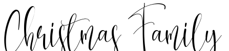 Christmas Family Font Image