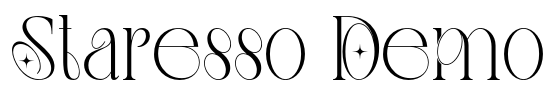 Staresso Demo Font Image