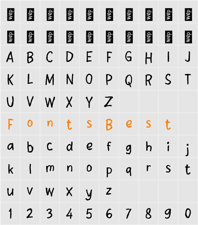 n Ndahneyo Character Map