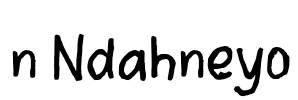 n Ndahneyo Font Image