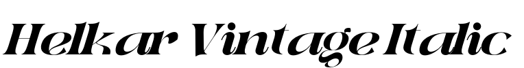 Helkar Vintage Italic Font Image