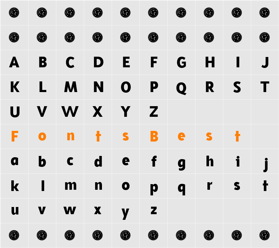 CF Gouble Demo Character Map