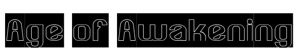 Age of Awakening Font Image