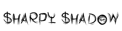 Sharpy Shadow Font Image