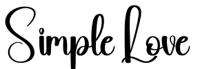 Simple Love Font Image
