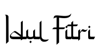 Idul Fitri Font Image