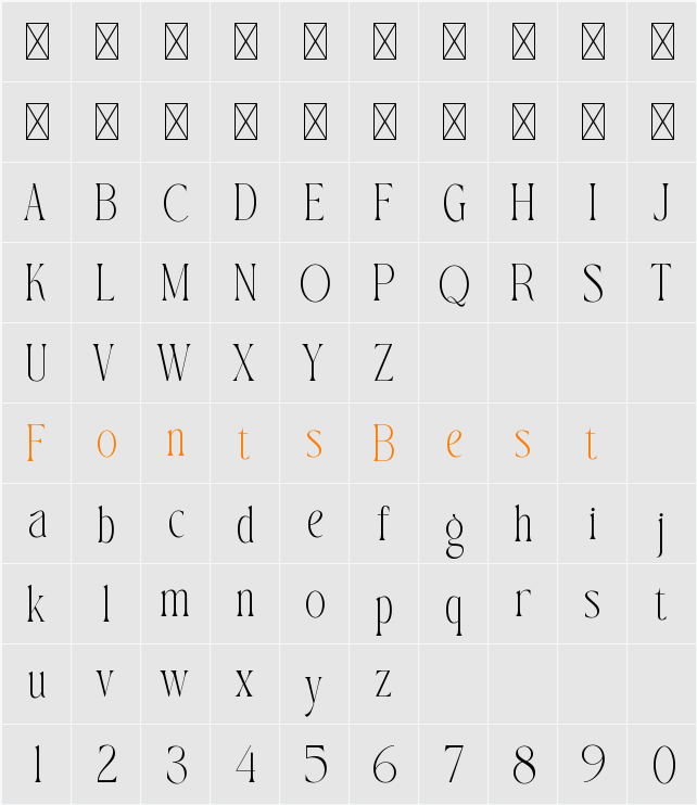 Mangko Character Map