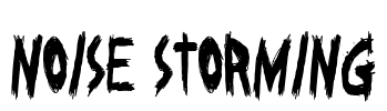 Noise Storming Font Image