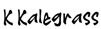 K Kalegrass Font Image