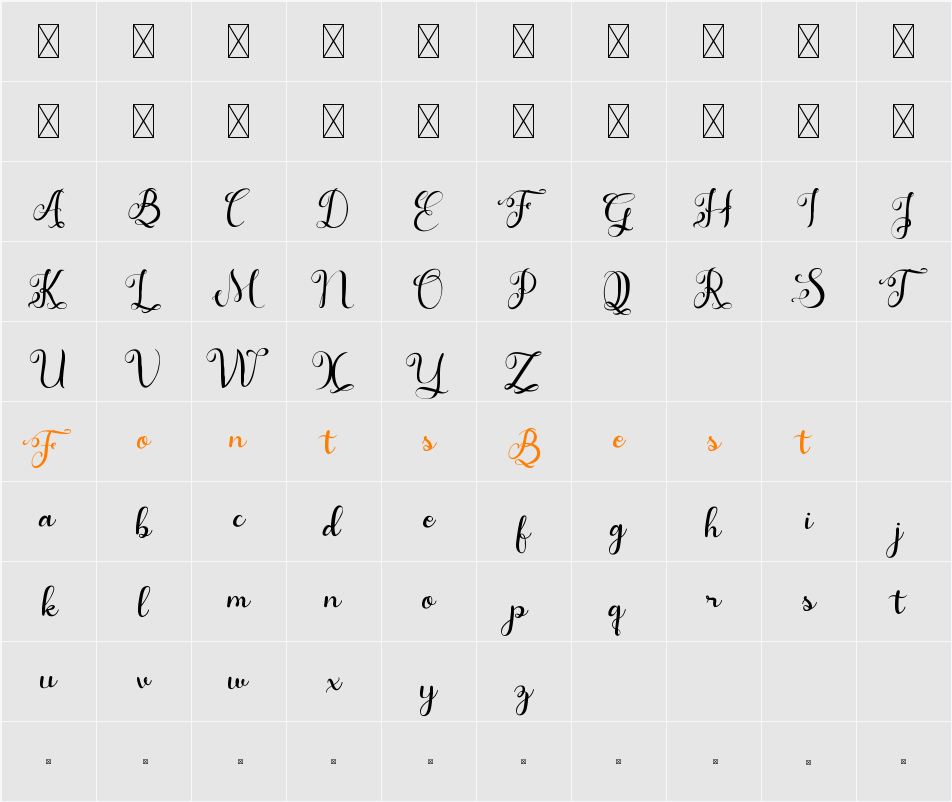 Alyna Character Map