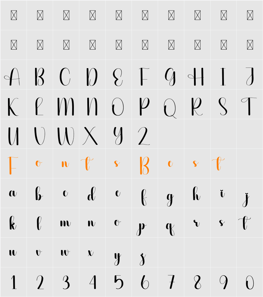 Hello Autum Character Map