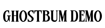 Ghostbum DEMO Font Image