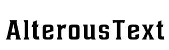 AlterousText Font Image