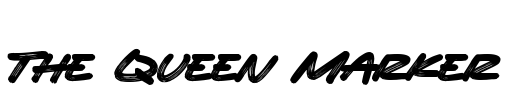 The Queen Marker Font Image