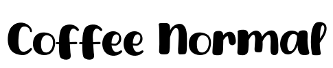 Coffee Normal Font Image