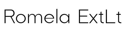 Romela ExtLt Font Image