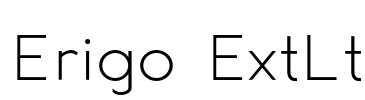 Erigo ExtLt Font Image