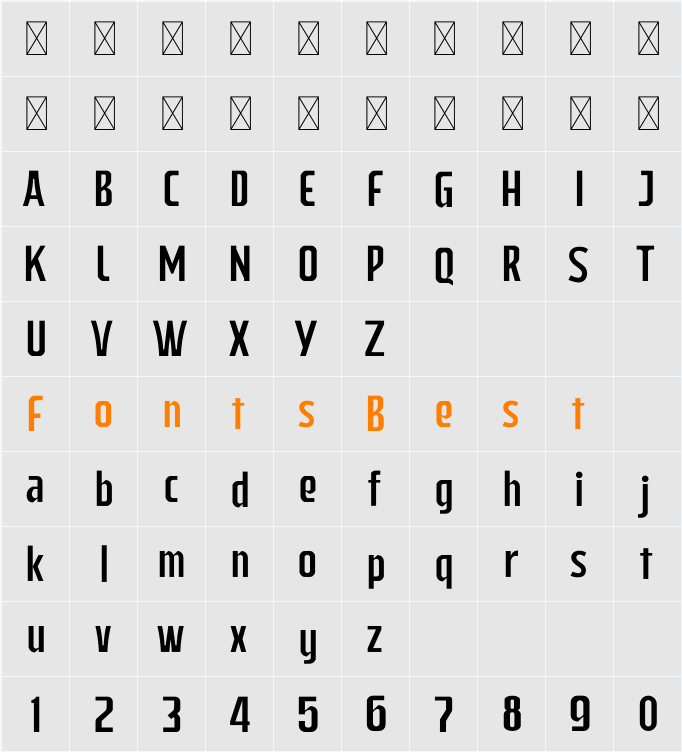 Qubicles Free Persoal Used Character Map