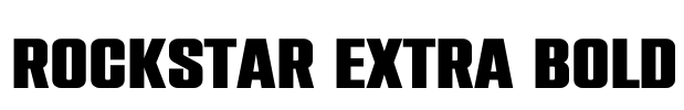 Rockstar Extra Bold Font Image