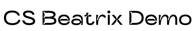 CS Beatrix Demo Font Image