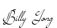 Billy Jong Font Image