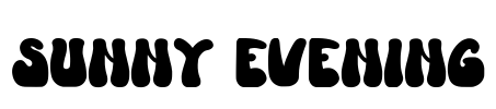 Sunny Evening Font Image
