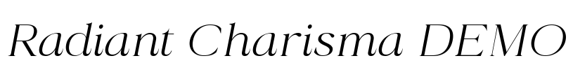 Radiant Charisma DEMO Font Image