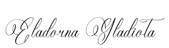 Eladorna Gladiota Font Image