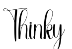 Thinky Font Image