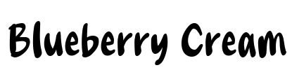 Blueberry Cream Font Image
