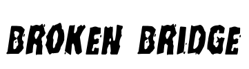 Broken Bridge Font Image
