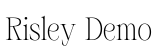 Risley Demo Font Image