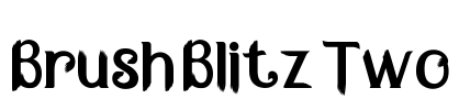 Brush Blitz Two Font Image