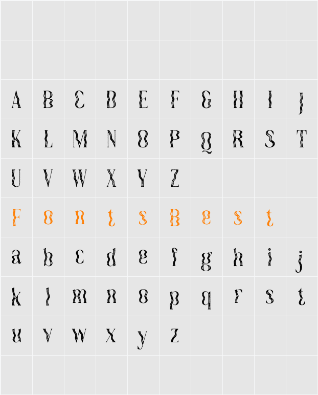 Quagey Demo Stamp Character Map