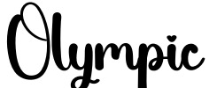 Olympic Font Image