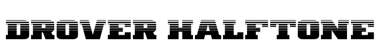Drover Halftone Font Image
