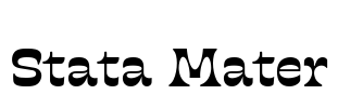 Stata Mater Font Image