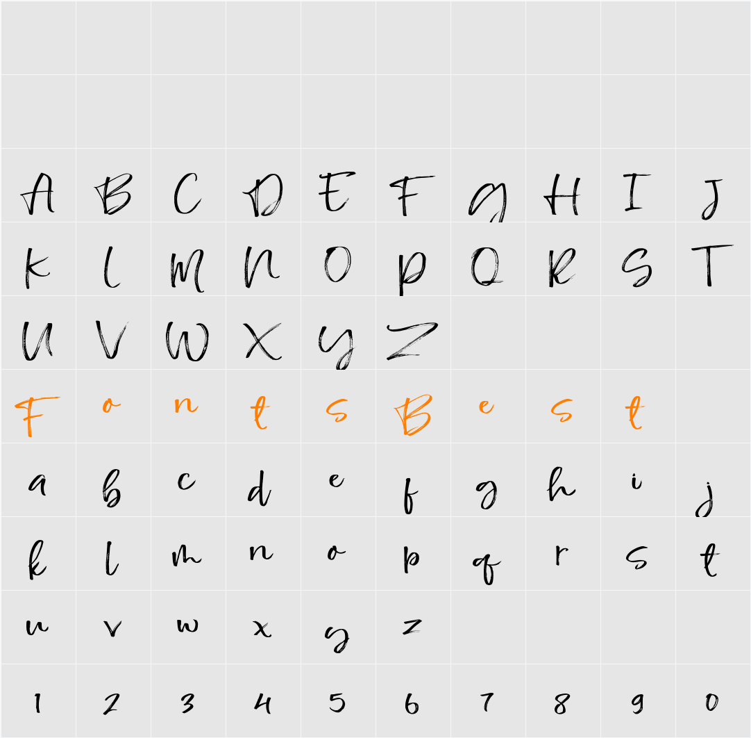 Sapodilla Character Map