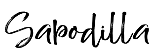 Sapodilla Font Image