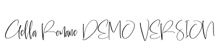 Gella Romane DEMO VERSION Font Image