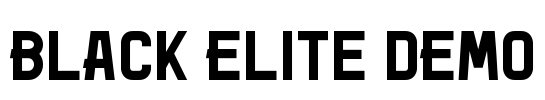 Black Elite DEMO Font Image