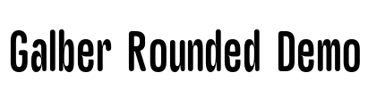 Galber Rounded Demo Font Image