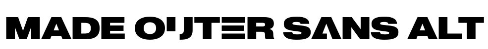 MADE Outer Sans Alt Font Image