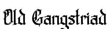Old Gangstriad Font Image