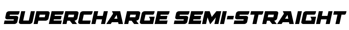 Supercharge Semi-Straight Font Image
