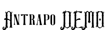 Antrapo DEMO Font Image