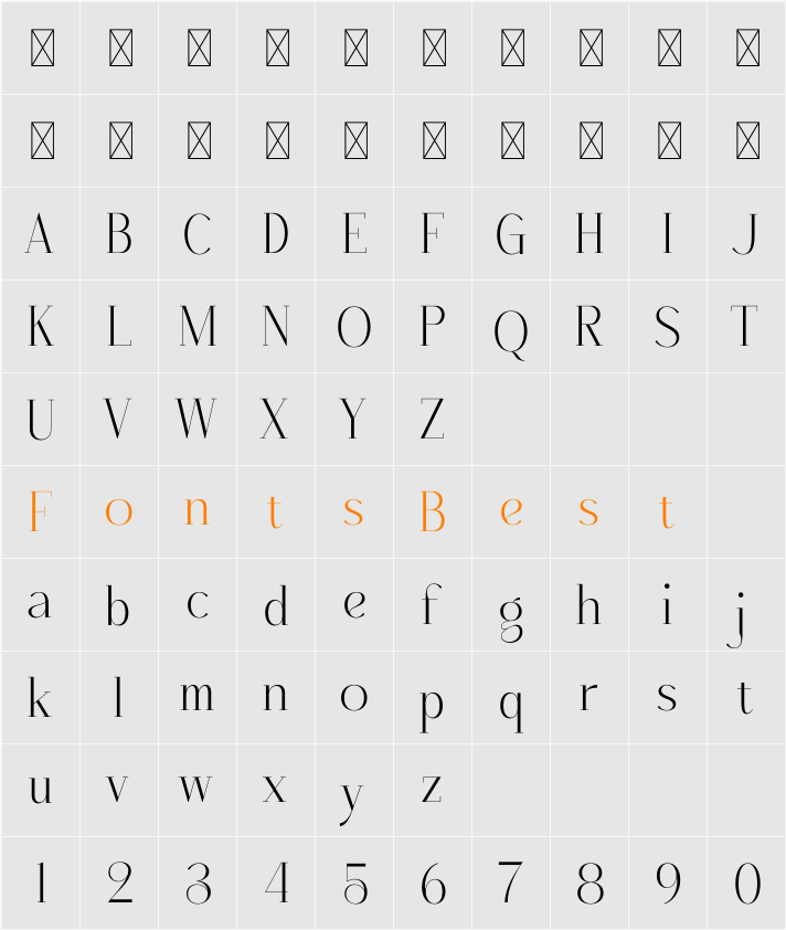 Qenliago Character Map