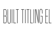 Built Titling El Font Image