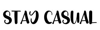 Stay Casual Font Image