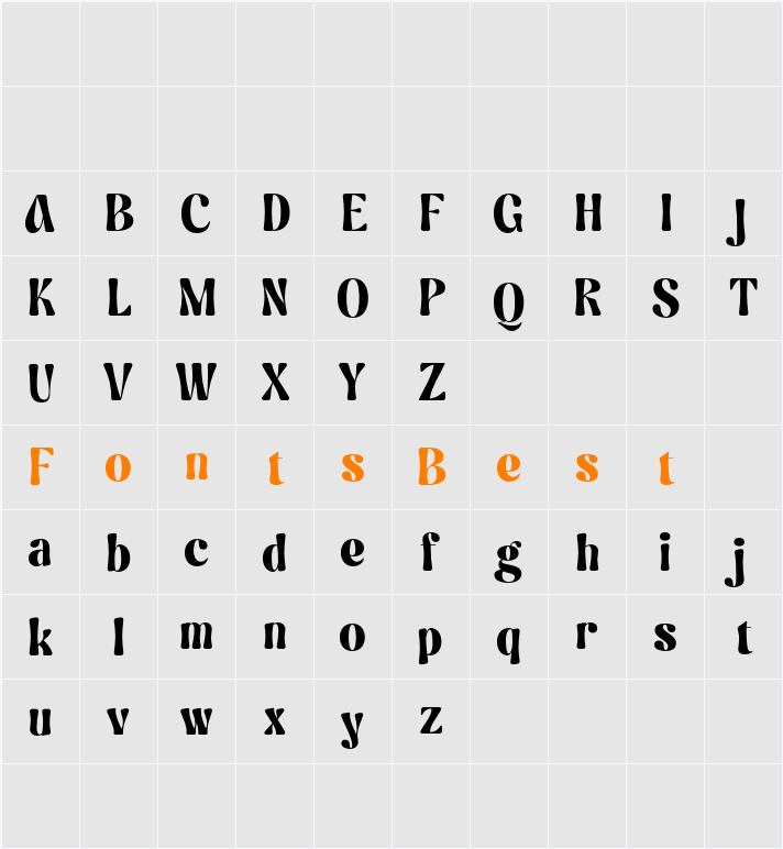 Askey Rounded Demo Character Map